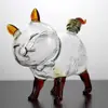 Botella de Vino Gato de la Suerte Creativa del Fabricante, Botella de Vino de Vidrio de Borosilicato Espeso, Botella de Vino Sellada, Decantador, Vertedor de Vino para el Hogar