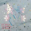 Decoración de Pastel Frozen Copo de Nieve Adornos de Copo de Nieve Copo de Nieve Blanco Hielo Paisaje Navideño Decoración de Bonsái