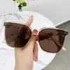Óculos de Sol K-Style Bi Armação Grande para Mulheres Óculos de Sol Estilo Ins Harajuku Retrô Anti-UV Transmissão ao Vivo Atacado de Fábrica Dropshipping