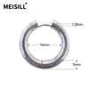 Pendientes de Aro Lisos de Acero Inoxidable Meier Pinzas para Orejas de Espiral de Superficie Lisa Pendientes Redondos de Alambre Simple de Acero Inoxidable Fábrica de Joyería