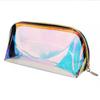 Bolsa de cosméticos semicircular con láser de color mágico de fábrica, bolsa de almacenamiento práctica de gran capacidad, bolsa de lavado, bolsa de cosméticos con carcasa, color de alto valor