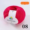 Hilo de Algodón Puro Hilo de Lana Amigable para Bebés para Gorros, Bufandas y Muñecas Hechas a Mano de Bricolaje