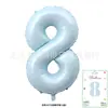 Globos Digitales de Tarjeta de 40 pulgadas Cubierta Dura Envueltos Individualmente Tarjeta de Papel Globos de Papel de Aluminio Globos de Decoración para Fiesta de Cumpleaños Venta al por Mayor