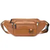 Riñonera de Negocios de Cuero de Venta Caliente Transfronteriza Bolso de Pecho para Hombre Bolso Cruzado Deportes al Aire Libre Bolso Cruzado para Teléfono Móvil