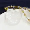 Collar colgante de zorro de nueve colas natural tridimensional de alta calidad para mujer flor de durazno cristal individual de nicho cadena para suéter de novias venta al por mayor