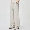 Ropa de Hombre Fengshe / Pantalones Anchos Nuevos para Hombre 2026, Pantalones Casuales de Pinzas Retro Americanos de Moda, Pantalones Sueltos de Paracaidista