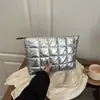 Comercio Exterior Estilo Coreano Plisado para Mujer Otoño e Invierno Nuevo Bolso de Mano Bolsa de Cosméticos Tela Impermeable Gran Capacidad Bolso de Almacenamiento a la Moda