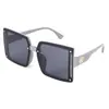 Gafas de Sol de Moda Estilo Nuevo con Montura Grande para Hombres Europeas y Americanas con Protección UV para Playa para Mujeres Personalizadas