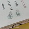 Aretes de Bolso Coreanos Azul Fresco con Diamantes Brillantes, Pequeño Aroma, Lujo Exquisito Accesible Elegante, Aretes de Alta Gama Elegantes y Dulces