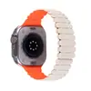 Adecuado para Apple Watch con Correa Magnética de Bambú y Silicona Correa iWatch S9Ultra1-8 Generación Procesamiento Personalización