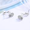 Nuevo concepto de pendientes de cereza con diamantes en plata de ley s925 para mujer, estilo coreano, Mori Sweet, pequeños y sencillos accesorios creativos.