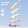 Sombrilla Parasol Personalizada 50% de descuento Seis Varillas Apertura Manual Parasol con Recubrimiento Negro Protección Solar con Asa de Anillo, Diseño Floral, Sombrilla de Doble Uso para Sol y Lluvia, Sombrilla Promocional
