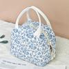 Bolsa de Almuerzo Floral Más Vendida Transfronteriza, Gran Capacidad, Bolsa Térmica para el Trabajo y los Viajes Diarios, Bolsa Bento, Bolsa Portátil para Comida de Viaje
