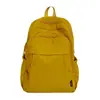 Mochila Casual de Nuevo Estilo para Escuela y Viajes, Ligera, Gran Capacidad, Nylon, Bolsa Escolar de Tacto Relajado, Mochila de Color Sólido de Alto Valor