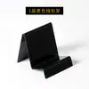 Suporte de Exibição de Carteira Acrílico Transparente Preto / Porta-Carteira / Suporte de Exibição de Celular para Máscara / Suporte Trapezoidal