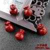 Arena Dorada Púrpura Cinnabar Lingote Bolsa de la Suerte DIY Cuentas Espaciadoras Accesorios para Joyería Pulsera con Cuentas Collar Accesorio para Pulsera Materiales