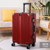 Maleta de Carrito Personalizada para Estudiantes con Marco de Aluminio, Cerraduras de Contraseña de 20 pulgadas, Ruedas Universales, Equipaje Impermeable y Antirrobo de 24 pulgadas