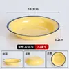 Conjunto de 10 Pratos de Melamina Vintage, Pratos Imitação Esmalte para Hot Pot de Rua Retro de Chongqing, Pratos Plásticos Especiais Comerciais