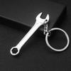 Chave ajustável metal chaveiro régua Vise Serrated Car Key Ring Pingente ferramenta acessórios chave gravação