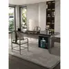 Mesa de centro de lujo ligero, juego de mesa y silla para recepción de oficina, soporte de té moderno, uso en sala de estar y hogar, mesa de centro de mármol