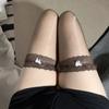 Meias Mu Ruan ultra finas de renda com pés, meias de tubo longo sedosas, meias de tubo alto sexy, meias para coxa atacado