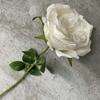 Ramo de flores de simulación de rosa feliz individual para boda, decoración del hogar, adornos de flores para sala de estar y dormitorio, venta al por mayor