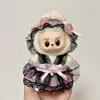 Pingente de Boneca Labubu com Conjunto de Roupas, Boneca Vestível Labubu Primeira e Segunda Geração 17cm