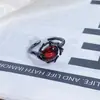 Anillo Abierto Corazón Asimétrico Zirconio Punk Retro Serie Oscura Personalizado Moderno Genial para Mujeres