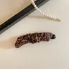 Pinza Banana Plegable Estampado Leopardo y Lunares Vintage con Acabado de Alta Gama, Pinza Vertical Retorcida para Cola de Caballo, Pinza Horizontal para la Parte Posterior de la Cabeza para Añadir Volumen, Pasador