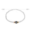 Pulsera Nueva de Cristal para Arroz Tejida a Mano Ojo del Diablo con Cuentas de Ojo Esmaltado para Mujeres
