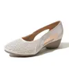 Sandalias Baotou para Mujer, Piel Suave, Zapatos de Piel con Suela Suave para Mujer, Nuevo Estilo Verano 2026, Malla Hueca, Transpirables, Zapatos de Una Sola Pieza No Asfixiantes para Mujer