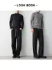 Mo Mai Ke Ropa para Hombre Alta Inteligencia Viaje Diario Color Sólido Suéter Básico para Hombre 26 Estilo Invierno Cuello Medio Alto Tejido para Hombre 22337.