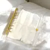 Libro de Almacenamiento de Joyería de Hojas Sueltas A5 Bolsa de Joyería de PVC Pendientes Pulsera Anti-Oxidación Transparente Portátil Bolsa de Almacenamiento de Gran Capacidad