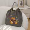 Nuevo Llegada Oso de Lentejuelas Estilo Japonés Cadena de Bolas Bolsa de Compras Bordada Pequeña Combinable Portátil Gran Capacidad Moderna Bolsa Cruzada