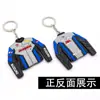 Cuerda de cuero de goma blanda de PVC en stock se puede imprimir logo llavero de cuerda de cuero de goma blanda colgante de llavero de silicona PVC de doble cara