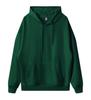 Atacado de fábrica solto grande ombro caído moda pulôver com capuz bolso suéter código europeu transfronteiriço casual cor sólida estampável