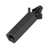 Plástico hexagonal preto de nylon placa de circuito cabeça de avião encaixe placa de PC rosca interna tipo cartão post isolante m3m4