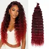 Extensiones de Crochet de Fibra Sintética Europea y Americana Deep Wave 22-30 Pulgadas Pelucas Transfronterizas