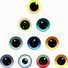 Fabricante Venta al por Mayor Joyería Ojos de Animal Simulados Accesorios DIY Parche de Vidrio Patrón Ojos de Muñeca