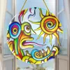 Colgante Acrílico Temu Producto Nuevo Transfronterizo Estilo Bohemio Interior Exterior Decoración Colorida Placa Redonda Acrílica