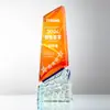 Creativo Nuevo Colorido Empalmado Cristal Trofeo Empresa Empleado Destacado Accesible Lujo Gama Alta Premio Conmemorativo Trofeo