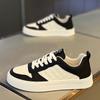 Verano 2024 Nuevo Estilo Zapatos Blancos Transpirables Zapatos de Hombre Deportivas de Suela Gruesa Modernas Combinan con Todo Zapatos Casuales Zapatos de Skate Zapatos de Moda