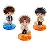 Suporte Acrílico Giratório Personalizado Display de Figuras Mercadoria de Celebridade Anime Chaveiros Instáveis Chaveiros DIY Pequenos Enfeites