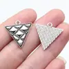 22X21mm 2.1g Plata Antigua Colgante Pequeño para DIY Material Hecho a Mano Estilo Punk Colgante de Triángulo Invertido