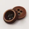 Botones casuales de resina color café, botones versátiles estilo inglés azul oscuro, botones para ropa de camisa polo a cuadros