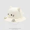 Sombreros Personalizados para Niñas, Sombreros de Cubo para Bebés, Lindo Diseño de Gato 3D, Sombreros de Pescador para Niños de 1 a 3 Años, Sombreros de Sol de Verano