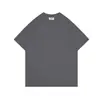 Camiseta de manga corta con cuello redondo, versión regular de hilo doble de 260 g, ultra cómoda, de algodón peinado, en 15 colores, adecuada para ropa de trabajo en grupo, se puede imprimir con logo