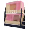 Cama trapezoidal para el hogar, cortina de cama de doble capa, integrada para sombrear, mosquitero trapezoidal para niños, a prueba de polvo, Cabaña