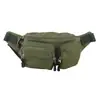 579 Riñonera de Lona para Exteriores Ocio Deportes Bolsa para Teléfono Bolsa de Pecho Múltiples Compartimentos Cremallera Bolso Cruzado de Almacenamiento Hecho a Medida