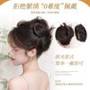 Moño postizo para mujer con pinza de garra, moño de corona alta, herramienta para peinar el cabello sin esfuerzo, moño de cabello sintético, postizo realista